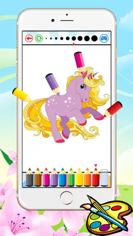 Game screenshot Pony Princess Coloring Book for Kids - Drawing free games apk