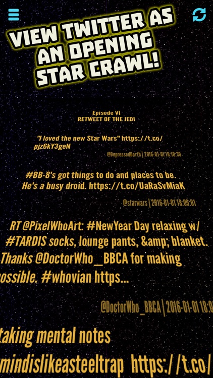 Tweet Wars - View Twitter as a Star Crawl!