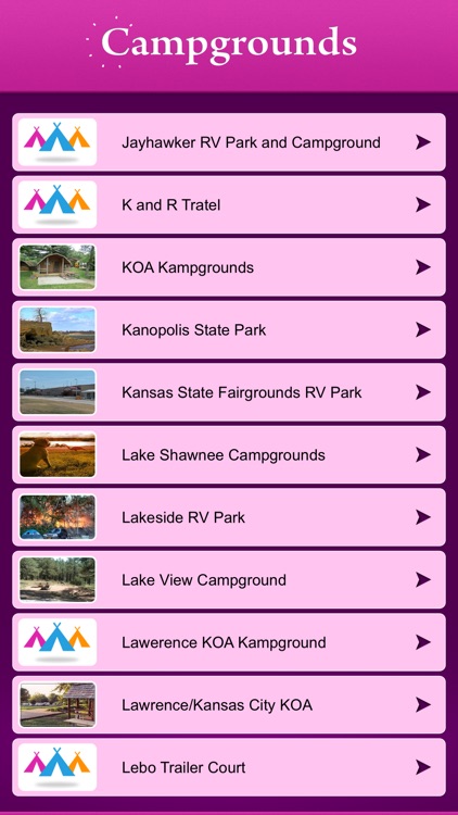 Kansas Campgrounds and RV Parks
