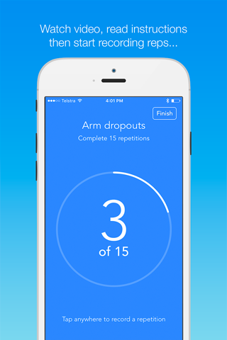 CountUp - Rehabilitation exercise tracker screenshot 3