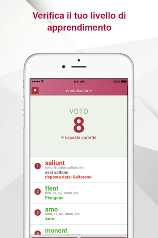 Verbi Latini - Esercitazioni e quiz screenshot 4
