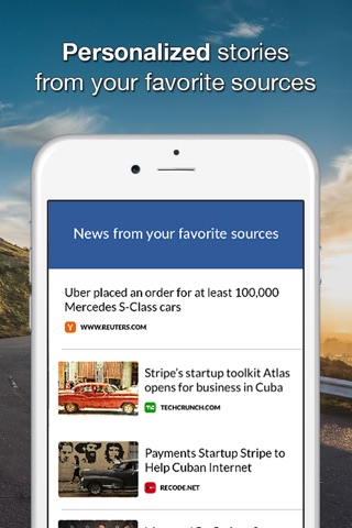 Glance - Personalized News From Your Favorite Sources screenshot 2