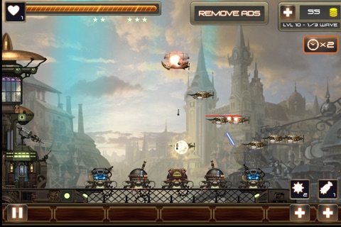 Steampunk Air Defense screenshot 2