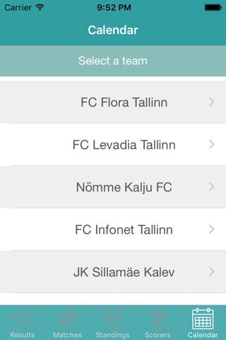 InfoLeague - Information for Estonian First League - Matches, Results, Standings and more screenshot 2