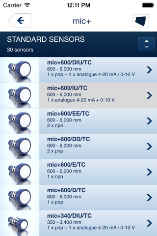 microsonic Ultrasonic Sensors screenshot 4