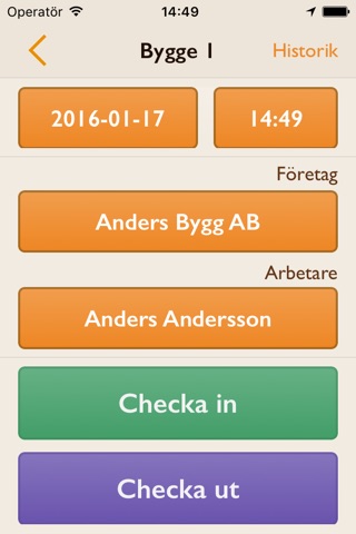 e-liggare Personalliggare bygg screenshot 2