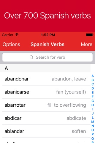 Spanish Verb Conjugator Pro screenshot 2