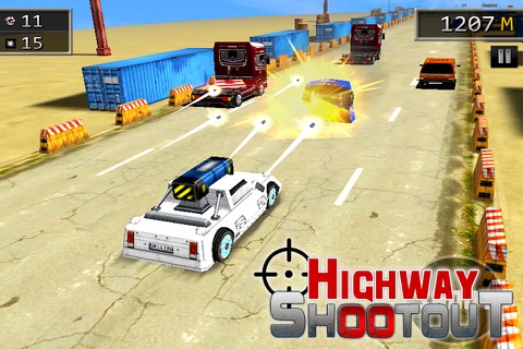 Highway Car Shooting Rider screenshot 2