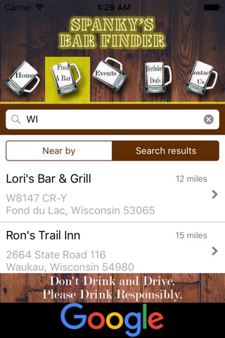 Spanky's Bar Finder screenshot 3