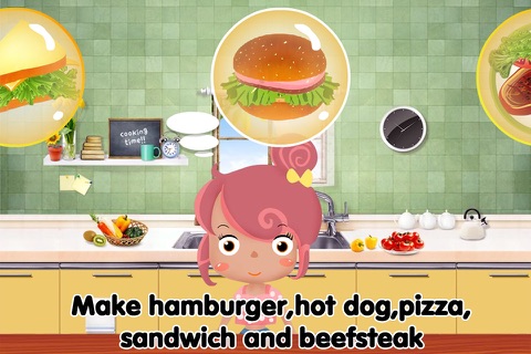 cooking time hamburger, hotdog, pizza, sandwich and beefsteak maker screenshot 2