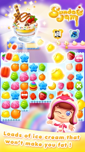 Icecream Sundae Jam - FREE Match 3 Puzzle & Arcade Game(圖2)-速報App