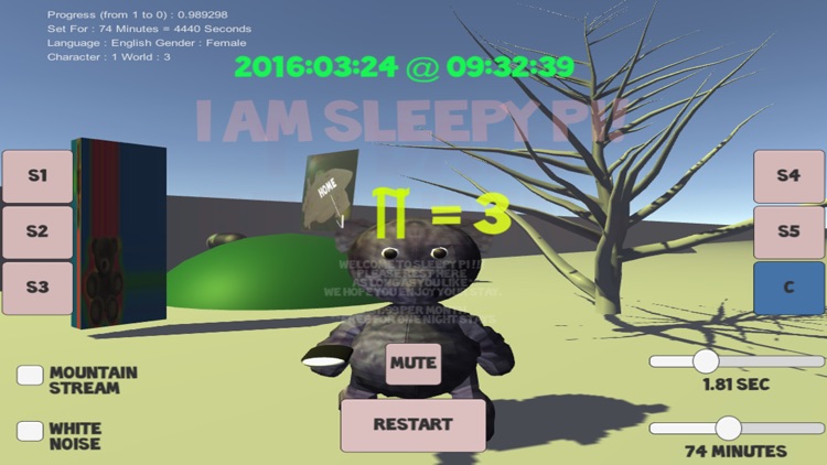 I am Sleepy Pi. An addictive, hypnotic and fun sleeping sleep aid.