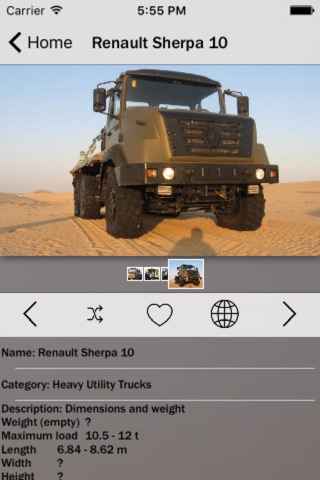 Military Truks Database screenshot 3