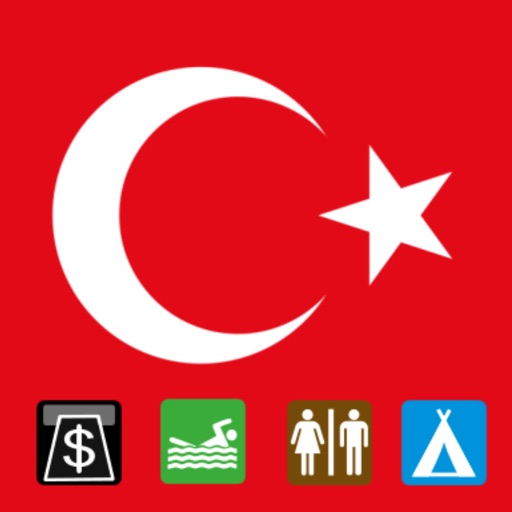 Leisuremap Turkey, Camping, Golf, Swimming, Car parks, and more