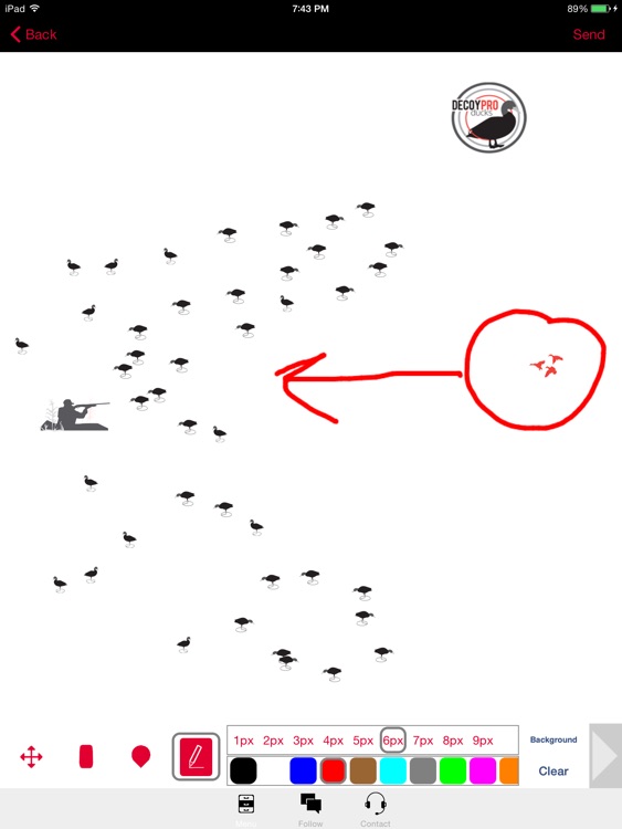 Duck Hunting Diagram Builder Duck Hunting Spreads screenshot-0