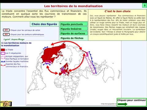 croquis de géographie : Les territoires de la mondialisation screenshot 4