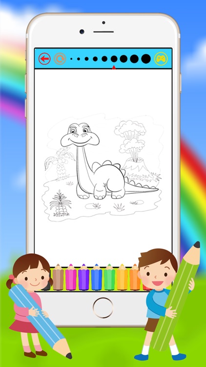 Dinosaur Coloring Book for Kids and Preschool Toddler screenshot-3