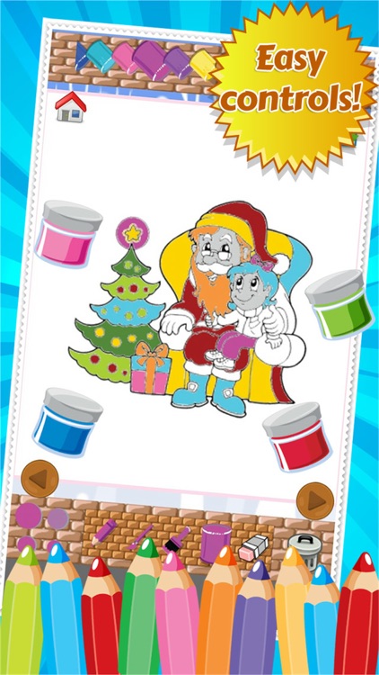 Christmast Coloring Book Drawing for Kid Games