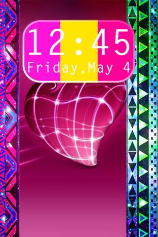 Transform Fluorescent Backgrounds into Neon Wallpaper with Heart Themes screenshot 3