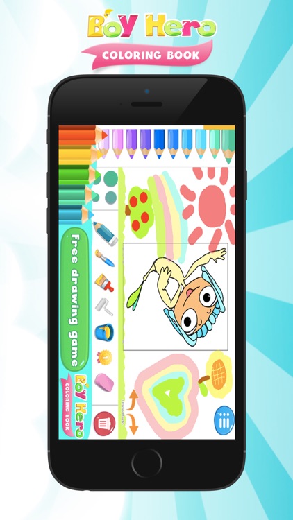 Boy Hero Coloring Book