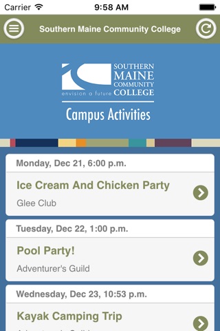 Southern Maine Community College Events screenshot 2