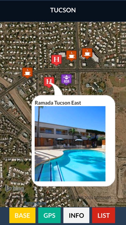 Tucson Restaurant and Dining Map