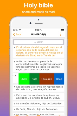 Spanish Bible and Easy Search Bible word Free screenshot 2