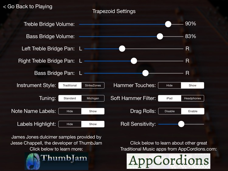 Trapezoid - Hammered Dulcimer for the iPad screenshot-3