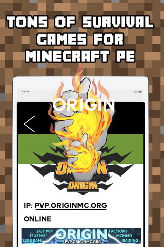 Multiplayer Survival Games for Minecraft Pocket Edition screenshot 2