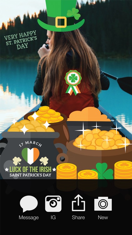 LuckLuckLuck Pro - St Patricks Irish Pride Everyday Photo Stickers