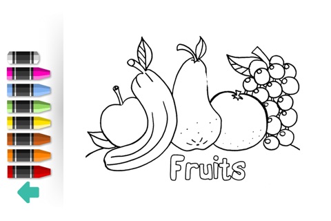 Coloring Pages Fruit - Game for kids screenshot 2