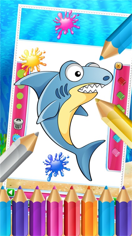 Charm Ocean Colorbook Drawing Paint Coloring Game for Kids screenshot-3