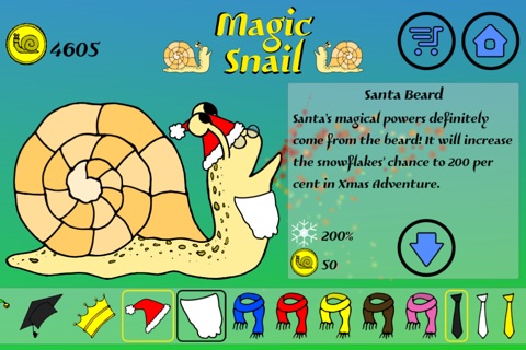 Magic Snail - match gems in the spiral to make gold coins and dress up your pet for special spells screenshot 2