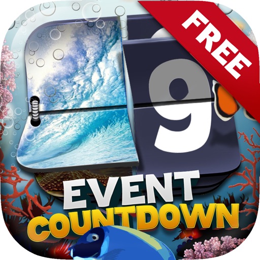 Event Countdown Beautiful Ocean Wallpaper  - “ Under Water World ” Free icon
