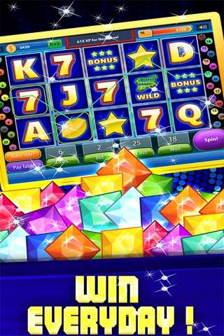 Jewel Slots Machines Las Vegas 2 - casino roulette with diamond double bonuses screenshot 4