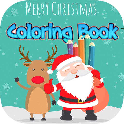 Santa Claus Coloring Book Icon