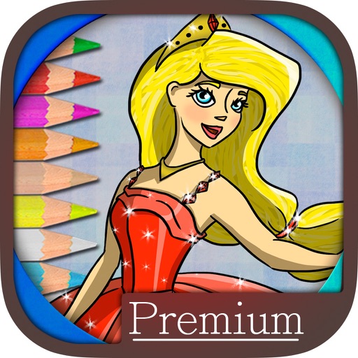 Paint Princesses for girls - Premium icon