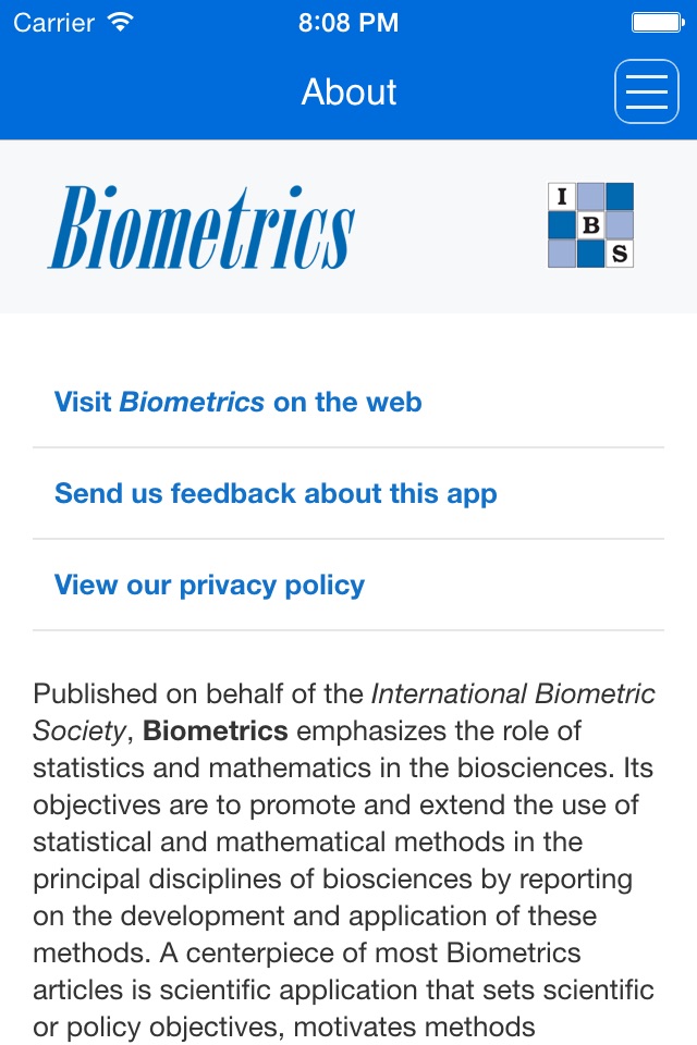 Biometrics App screenshot 4