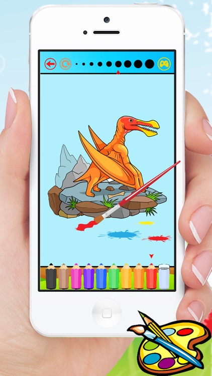 Dinosaur Coloring Book HD - Paint Colorful Dinos for Kids screenshot-4