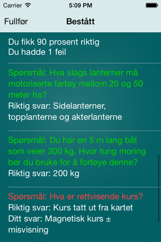 Båtførerprøve - náhled