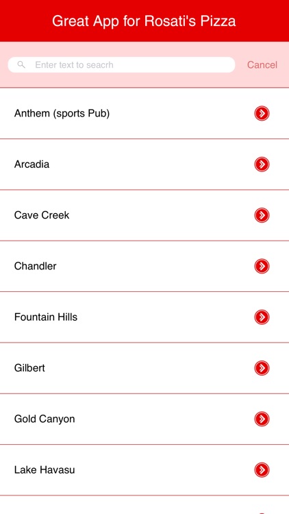 Great App for Rosati's Pizza