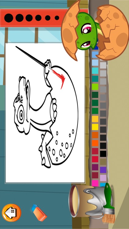 Baby Dino Coloring Book  - Dinosaur Drawing paint and color pages games for kids screenshot-3