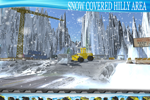 Offroad Bull-Dozer Truck: Winter Snow Mountain Hill Landslide Clearing screenshot 2