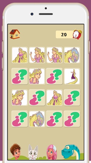 Memory game for girls: princess Rapunzel: learning game for (圖4)-速報App