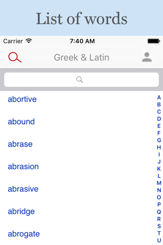 Greek and Latin Roots screenshot 3