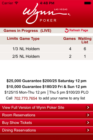 Wynn Poker screenshot 2