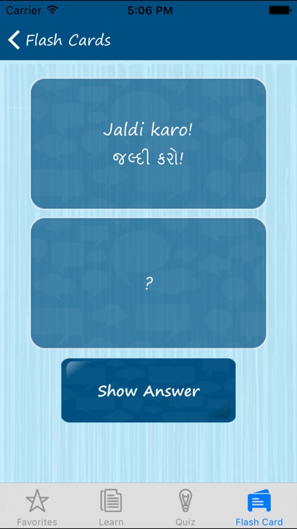 Learn Gujarati Quickly - Phrases, Quiz, Flash Card