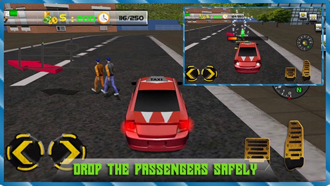 Crazy Taxi Driver Simulator 3D - real free yellow cab racing(圖2)-速報App