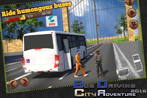 Bus Driving: City Adventure 2016 screenshot 4