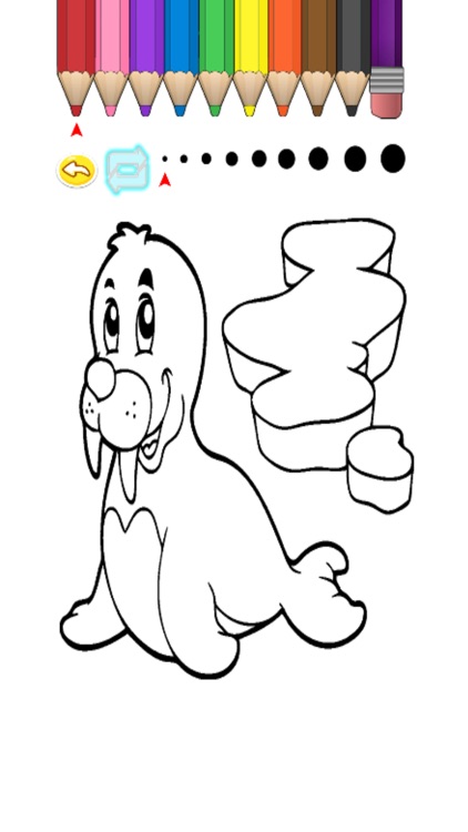 Kids Coloring Book - Cute Animals 3